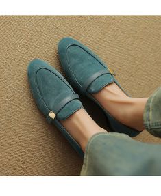 #Buckle #Embellished #Loafers #WomenShoes Suede Loafers With Flat Heel For Business, Business Loafers With Suede Lining And Flat Heel, Business Suede Loafers With Flat Heel, Suede Slip-on Loafers For Office, Flat Suede Loafers For Office, Suede Slip-on Office Loafers, Office Suede Slip-on Loafers, Flat Heel Suede Lined Loafers For Work, Flat Heel Loafers With Suede Lining For Work