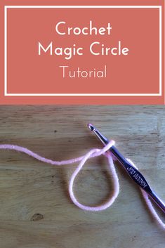 the crochet magic circle is being worked on