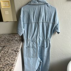 Free People Denim Jumpsuit. Never Worn. New With Tags. Jeans Romper, Spring Closet, Jumper Denim, Free People Jumpsuit, Lace Playsuit, Embroidered Jumpsuit, Free People Romper, Ruffle Romper, Striped Jumpsuit