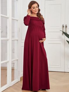 Empire Waist Long Sleeve A-Line Bump Friendly dress colorful dresses, mocktail dresses, conformation dresses #dressesforhire #dresseslover #dresseson Maternity Dresses Plus Size, Elegant Floor-length Flowy Maternity Dress, Maternity Empire Waist Ruched Dress, Conformation Dresses, Bump Friendly Dress, Off Shoulder Maternity Dress, Maternity Nursing-friendly Empire Waist Dress, Floor-length Maternity Maxi Dress, Bustle Dresses