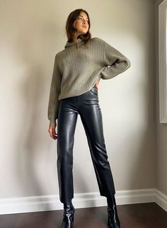 Melina Pant Outfit, Look Adidas, Leather Pant