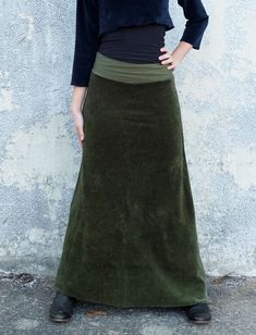 Shape - A simple A-line design, the Simplicity is a staple garment you will reach for again and again. Size - Order based on your HIP measurement Fabric Shown - Velour Organic Cotton Knit Color Shown - Olive Velour Skirt, Gaia Conceptions, Velvet Collection, Again And Again, Organic Fabrics, Eco Fashion, Clothing Care, Cotton Knit, Line Design