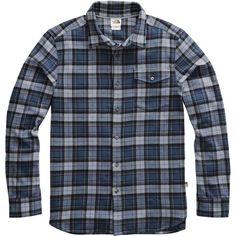 The North Face Long-Sleeve Arroyo Flannel Shirt Men's Outdoor Long Sleeve Flannel Shirt With Buttons, Loop Logo, Mens Flannel Shirt, Long Sleeve Flannel, Sweater Weather, Flannel Shirt, Cotton Weaving, Patch Logo, North Face