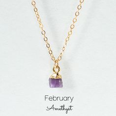 Delicate and simple, a tiny raw stone and a cable style gold-filled chain combine to create your new favorite accessory. A charming piece of jewelry for everyday wear that can be paired with any look. It also makes that thoughtful gift idea you were looking for.Select your preferred gemstone from our dropdown menu to commemorate a special month, anniversary, your birth month or the birth of someone you love.- January: Garnet- February: Amethyst- March: Aquamarine- April: Herkimer Diamond- May: E Month Anniversary, Herkimer Diamond, Birth Month, Raw Stone, Raw Crystal, Birthstone Necklace, Gold Filled Chain, Aquamarine, Citrine