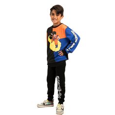 Gear up your young Saiyan with this officially licensed Dragon Ball Z youth 2-piece set. The pullover sweatshirt features a striking graphic of Goku, while the joggers showcase the title logo and add an authentic touch to the ensemble. Crafted with high-quality cotton and polyester materials, this 2-piece set ensures both comfort and durability, making it perfect for young fans to wear during their adventures and training sessions. Whether they're channeling their inner Super Saiyan or just hang Dragon Ball Z Goku, Dragon Ball Goku, Super Saiyan, Jogger Set, Fleece Joggers, Pants Outfit, Dragon Ball Z, Pullover Sweatshirt, Dragon Ball