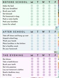 the back to school checklist is shown