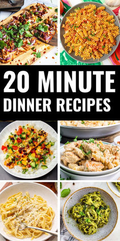 20 minute dinner recipes that are delicious and easy to make with the help of your family