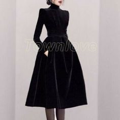 Great Shopping Women Long Sleeve Ball Gown Black Velvet Turtleneck A Line High Waist Tutu Dress, Fashion Women's Dresses Winter Evening A-line Midi Dress, Knee-length Evening Dresses For Winter, Formal Knee-length Winter Dresses, Black A-line Winter Dress, Chic Black Long Sleeve Dress For Winter, Black Knee-length Winter Dress, Winter Formal A-line Long Sleeve Dress, Knee-length Long Sleeve Dress For Formal Winter Events, Elegant Black Long Sleeve Dress For Winter