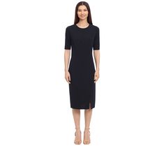 Dressed up or down, this modern midi dress adds sleek sophistication to your day-to-night wardrobe. From Maggy London. Sleek Work Dresses With Side Slits, Sleek Workwear Dresses With Side Slits, Sleek Midi Dress With Side Slits For Work, Elegant Midi Dress With Side Slits For Work, Chic Knee-length Midi Dress For Daywear, Midi Length Workwear Dresses With Side Slits, Bodycon Midi Dress With Side Slits, Workwear Dresses With Side Slits, Chic Knee-length Midi Dress With Side Slits