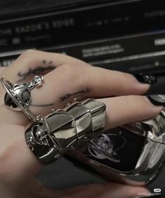 #vivienne #westwood #luxury #rings #jewellery Nana Ring, Vivienne Westwood Ring, Vivienne Westwood Jewellery, Nana Osaki, Armor Ring, Grunge Jewelry, Jewelry Lookbook, Funky Jewelry, Dream Jewelry