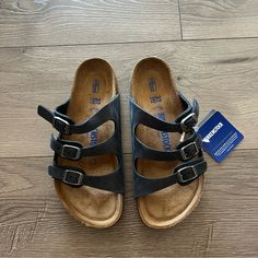 Brand New Without Box! Size 37, Soft Footbed No Trades No Holds Offers Considered Through The Offer Button If It's Listed, It's Available Shoes Birkenstock, Birkenstock Black, Birkenstock Florida, Black Oil, Birkenstock Shoes, Women's Shoes Sandals, Birkenstock, Shoes Sandals, Florida