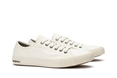 White Monterey Sneaker | Mens Casual Sneakers | SeaVees Fall Cotton Lace-up Sneakers, Casual Canvas Sneakers With Lace-up Fastening, Casual Canvas Sneakers With Front Lace-up Fastening, Casual Spring Sneakers With Lace-up Fastening, Casual Sneakers For Everyday Use, Casual Sneakers With Front Lace-up For Spring, Casual Low-top Sneakers For Everyday Use, White Spring Sneakers With Lace-up Fastening, White Sneakers With Lace-up Fastening For Spring