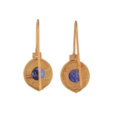 Blue Sapphire Vermeil 14K Gold Over Sterling Silver Earring 925 Silver = 4.65 gm. Blue Sapphire = 2.80 ct. Blue Sapphire is the birthstone for September and is a symbol of heaven. The beautiful earring measures to be 1.00 inches long including the wire and 0.50 inches wide at its maximum points. The earrings have been made by a team of highly trained and skilled artisans. What is Vermeil 14K Gold? It is a thick layer of 14K Gold plating on 925 Sterling Silver. If for any reason you are not compl Blue Tanzanite Round Earrings, Yellow Gold Tanzanite Jewelry With Matching Earrings, Tanzanite Round Earrings As Gifts, Round Tanzanite Earrings For Anniversary, Round Tanzanite Earrings Gift, Tanzanite Earrings For Anniversary, Round Tanzanite Earrings For Gifts, Tanzanite Birthstone Earrings As Gift, Tanzanite Birthstone Earrings For Gifts