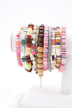 Bohemian Stretch Stackable Bracelet, Multicolor Bohemian Stacked Bracelets, Bohemian Multicolor Stacked Bracelets, Bohemian Gold Stackable Friendship Bracelets, Gold Bohemian Stackable Friendship Bracelets, Bohemian Multicolor Stacked Beaded Bracelets, Bohemian Stacked Bracelet Jewelry, Bohemian Style Stackable Wrap Bracelet, Bohemian Stacked Multicolor Jewelry