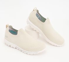 Breeze through your daily walks in easygoing comfort with these stretch slip-on sneakers. From Skechers. Daily Walks, Daily Walk, Slip On Sneakers, Sneakers Fashion, Athletic Shoes, Fashion Shoes, Shoe Accessories, Women Accessories, Walking