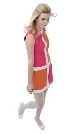 PINK/BURNT ORANGE MONDRIAN STYLE DRESS – Marmalade-shop Chic Orange Color Block Dress, Mod Style Sleeveless Orange Dress, Retro Orange A-line Dresses, Retro Fitted Color Block Dress, Multicolor A-line Mod Dress, Multicolor Mod A-line Dress, Mod A-line Lined Dresses, Orange Retro Mini Dress, Retro Fitted Orange Mini Dress