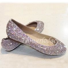 clean sparkle swarovski crystal shoes handmade to order for women and kids girls its true size if you are not sure your children size please measure the feet then tell me choose size for you. made to order Crystal Heels Cinderella, Bling Wedding Shoes, Women Ballet Flats, Sparkly Flats, Lady Slipper, Purple Flats, Girls Shoes Sneakers, Flower Girl Shoes, Girls Dress Shoes