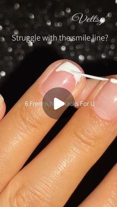 Vettsy on Instagram: "💅6 Easy French Nail Hacks for U😘 SAVE NOW to bring your French nail technique to the next level! 😻  🛒Products Used:  ✨Nail Stamper ✨French Brush ✨French Tips Guide Stickers ✨Nail Art Tape  👉 Shop the same nail supplies via my bio or visit vettsy.com  Follow @vettsystore & @vettsynails for more nail inspiration 🧚‍♀️  👭Tag friends who would like this👭  #vettsynails #nailsupply #nailsupplies #frenchnails #frenchnailart #beginnernails #nailhacks #nailtips #nailtipsandtricks #nailtutorial" Diy French Tips Short Nails, French Nails Gel Polish, French Nail Designs For Short Nails, French Nail Manicure, How To Do French Tips With Gel Polish, Nail Art For French Manicure, Nagel Tips Nails, Traditional French Nails, French Tip Nail Stickers