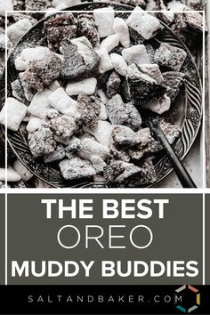 the best oreo muddy buddies recipe on a plate