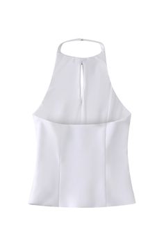 Goodnight Macaroon 'Irene' Halter Neck Sleeveless Top Halter Neck Sleeveless Zipper Closure Measurements: XS - Bust 76cm, Length 51cm S - Bust 80cm, Length 52cm M - Bust 84cm, Length 53cm L - Bust 88cm, Length 54cm Machine cold and gentle cycle or hand wash cold Lay flat to dry Do not tumble dry Do not iron If you are unsure or need assistance selecting the proper size or color, please contact our Customer Services team and they'll be more than happy to help. Fitted Halter Neck Tank Top For Night Out, Solid Color Cami Halter Top For Party, Sleeveless Stretch Halter Top For Party, Stretch Cami Halter Top Vest, White Camisole Halter Top For Party, Stretch Cami Halter Top With Vest Detail, Chic Halter Neck Camisole Vest, Fitted Sleeveless Summer Tank Top, Stretch Sleeveless Tank Top For Party