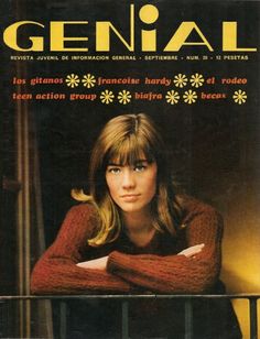 a magazine cover with a woman leaning on a railing and looking off to the side