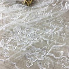 1 Yard Gauze Luxurious White Solid Floral Embroidered Lace Fabric for Dress,Prom Dress,French Lace,Wedding Bridal Dress Lace Fabric★Unit Conversion1meter=1.09Yard1 yard=91.4cm1"=2.54cm★Style No. LC1742★measurement Width: 130(cm)★materialPolyester,gauze★Price:The price is for 1  yard. if you buy more than 1 yard,it will be continuously in one piece.★ color: white★Use for dress,wedding dress,nightgown,prom dress and some others★ About the Shipping The listing is default standard shipping ,which we Wedding Bridal Dress, Bridal Dresses Lace, Embroidered Lace Fabric, Gauze Fabric, White Solid, Tulle Fabric, Dress Prom, French Lace, African Fabric