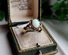 STUNNING Genuine Solid 9ct Gold Opal Ring, Marks for genuine 9ct Gold Size UK Q 1/4 Size USA 8 1/2 Opal is 10x8mm RESIZING AND LAYAWAY IS AVAILABLE! Gold Opal Rings, Gold Opal Ring, Opal Ring Gold, Opal Ring, Ring Vintage, Ring Gold, Opal Rings, Rings Statement, Statement Ring