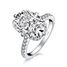 a cushion cut diamond engagement ring