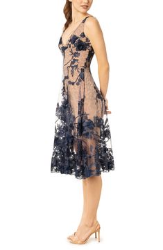 A lavish garden scene is embroidered all over this figure-flaunting dress topped with a slim, plunging bodice and finished with a breezy, flared skirt. 44" length (size Medium) Hidden back-zip closure Plunging V-neck Sleeveless Lined 100% nylon Dry clean or hand wash, line dry Imported Summer Formal Evening Dress With Floral Embroidery, Summer Floral Embroidered Formal Evening Dress, Summer Floral Embroidery Formal Evening Dress, Floral Embellished Evening Dress For Summer, Floral Embroidered Evening Dress For Summer Gala, Summer Gala Evening Dress With Floral Embroidery, Summer Gala Floral Embroidered Evening Dress, Fitted Floral Applique Dress For Gala, Fitted Floral Embellished Evening Dress For Summer