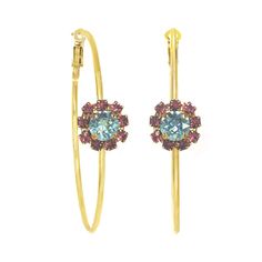 Elevate your ear-game with these Bianca Hoops! These gorgeous, Canadian-made accessories feature an antique gold-plated brass base metal, topped off with high quality crystals for a dazzling finish. Shine like the star you are with these 2.75" stunners! Base Metal, The Star, Antique Gold, Watermelon, Plating, Brass, Crystals, High Quality, Gold