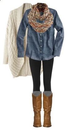 Casual Country Weekend outfit | fashiongum.com finally found sweater boot socks @Maurices Cute Work Outfits, Legging Outfits, Jessica Alba, Casual Winter Outfits, 가을 패션, 여자 패션