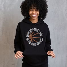 What it Takes Basketball Sweatshirt Hoodie for the Bball addict. Great gift for the basketball Player, Fan or Parent..or for yourself to share what you Love MOST!  Perfect Valentines Gift and the thing is, if you're a little late ordering...the message still applies!  (Note: Holiday delivery cannot be guaranteed.) CARE INFO - Machine wash: cold (max 30C or 90F) - Do not use bleach. - Tumble dry low. - Do not iron. - Do not dry clean.  MATERIAL  Ideal for any situation, a heavy blend crewneck swe Sportswear Hoodie With Team Name For Streetwear, Team Spirit Black Sweatshirt For Streetwear, Black Team Spirit Sweatshirt For Streetwear, Hip Hop Hoodie For Sports Events, Collegiate Black Sports Hoodie, Black Fan Apparel Hoodie For Sports Events, Black Collegiate Sports Hoodie, Black Team Name Hoodie Sweatshirt, Varsity Team Name Hoodie For Streetwear