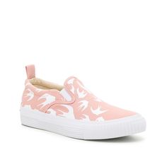 MCQ by Alexander McQueen-Swallow Slip-On Sneaker - Women's Bring sleek streetstyle to your casual fits with the Swallow slip-on sneaker from MCQ by Alexander McQueen. The classic canvas design adds timeless style. Casual Pink High-top Slip-on Sneakers, Sporty Pink Slip-on Sneakers For Spring, Pink Rubber Sole Slip-ons For Spring, Spring Sporty Slip-ons With Vulcanized Sole, Trendy Slip-on Sneakers For Spring Sports, Spring Sporty Slip-on Canvas Shoes, Sporty Spring Slip-ons With Round Toe, Sporty Slip-ons With Vulcanized Sole For Spring, Sporty Slip-on Canvas Shoes For Spring