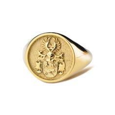 Welcome to LUXJ, Create your custom family crest signet ring! Send us your coat of arms in messages. Our team is happy to assist you with any questions you may have and we look forward to creating these special jewelry for you. *The images are taken from us* | Information about the ring | - Face Size: 15x15mm - Band width at the bottom: 4mm | Material | - Sterling Silver 925 - Gold Vermail (925 base) - 9K Real Gold (375) - 14K Real Gold (585) - 18K Real Gold (750) Your ring will include a hallma Luxury Antique Engraved Ring For Commemoration, Luxury Anniversary Signet Ring With Coat Of Arms, Graduation Gift For Son, Wax Seal Ring, Signet Ring For Men, Family Crest Rings, The Ring Face, Seal Ring, Ring For Men