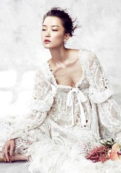 Vogue China, Romantic Night, On The Floor, The Floor, Dream Dress, Fashion Photo, Bridal Style, Editorial Fashion, White Lace