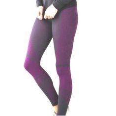 Lululemon Yoga About That Base Tight Black / Tender Violet Size 6 Style Number: W5i10s Nwot Fabric Is Four-Way Stretch High Stretch Purple Workout Bottoms, Purple Compression Sporty Activewear, Purple High Stretch Breathable Yoga Pants, Functional Purple Compression Yoga Pants, Purple Breathable High Stretch Leggings, Purple High Stretch Full Length Activewear, Purple Stretch Sportswear Leggings, Purple Functional Running Activewear, Compressive Purple Leggings For Sportswear