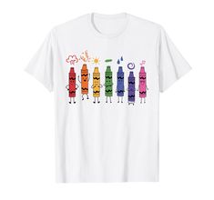 a t - shirt with crayons on it