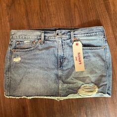 Levi’s Denim Skirt. Never Worn. New With Tags. Size 30 In Levi’s. Levi's Casual Denim Skirt With Pockets, Levi's Denim Mini Skirt, Levi's Casual Short Denim Skirt, Levi's Medium Wash Denim Skirt, Levi's Denim Skirt In Medium Wash, Levi's High Rise Denim Skirt, Levi's High-rise Denim Skirt, Levi's Trendy Denim Skirt, Trendy Levi's Short Denim Skirt