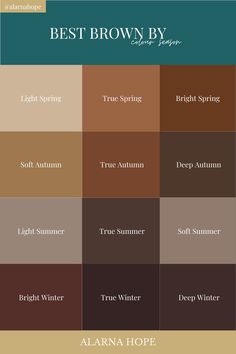 the best brown by color scheme for autumn