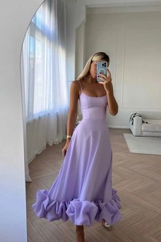 Color: black, blue, Pink, purple, white; Size: S, M, L, XL, XXL Ivory Prom Dresses, Bekväma Outfits, Black Ruffle Dress, Spaghetti Strap Prom Dress, Cocktail Dress Prom, Midi Ruffle Dress, Maxi Robes, Bustier Dress, Bustiers