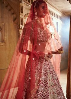 From Bindani’s Rang Mahal collection DELIVERY TIMEPlease allow 8-12 weeks for your outfit to arrive. FABRIC DETAILSNet, linen, organza Professional cleaning only. Plum Lehenga, Tato Setengah Lengan, Rang Mahal, Lehenga With Blouse, Olive Green Blouse, Wedding Sari, Net Blouses, Net Lehenga, Indian Wedding Photos