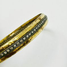 18K Vintage Gold Bangle Bracelet with Diamond (includes appraisal, Value: $6,000) Designer = Jewelry Material = 18K Gold Gemstone = Diamond Condition = Excellent Class = Premier Location: Wilmette Item Number: 11405-1262 Item ID: 283187 Category: Bracelet Designer Diamond Cuff Bracelet Bangle, Exquisite Bangle Diamond Bracelet With 17 Jewels, Designer Diamond Cuff Bangle Bracelet, Diamond Bangle Bracelet With 17 Jewels, Exquisite Diamond Bangle Bracelet With 17 Jewels, Heirloom Bracelet With Single Cut Diamonds For Anniversary, Heirloom Bracelets With Single Cut Diamonds For Anniversary, Formal Cuff Bracelet With Pave Setting, Formal Single Cut Diamond Bangle