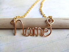 Personalized Necklace Gold Name Necklace Up to 8 Letters Word Necklace Word Jewelry Teen Jewelry  Wire Wrapped Jewelry Gifts Under 20. $16.95, via Etsy. Wedding Custom Name Charm Necklace, Custom Name Silver Necklace For Bridesmaid Gift, Custom Name Necklace For Mother's Day Wedding Gift, Mother's Day Wedding Gift Custom Name Necklace, Custom Name Jewelry For Bridesmaids Mother's Day Gift, Gold Name Necklace For Bridesmaid Gift, Customizable Nameplate Necklace For Wedding Gift, Custom Name Jewelry For Bridesmaid Gift On Mother's Day, Personalized Adjustable Necklace For Wedding Gift