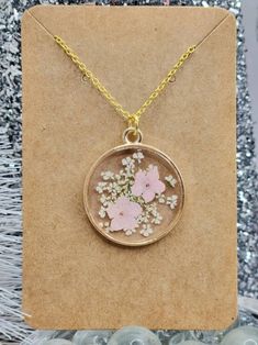 Forget Me Not Necklace, Pink. Made With Real Pressed Flowers, Gold Bezel. Valentine's Day Jewelry Gifts for Her. - Etsy Pressed Flowers Necklace For Mother's Day Keepsake, Pressed Flowers Jewelry For Mother's Day Gift, Delicate Pressed Flower Necklace For Mother's Day, Pressed Flowers Jewelry For Valentine's Day Gift, Pressed Flowers Jewelry Gift For Valentine's Day, Delicate Mother's Day Flower Necklace With Pressed Flowers, Valentine's Day Jewelry With Pressed Flowers For Gift, Rose Gold Jewelry With Pressed Flowers In Round Pendant, Pressed Flowers Yellow Gold Jewelry