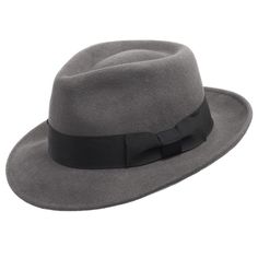 Capturing the timeless teardrop shape of the past, you'll receive endless compliments while wearing this classic fedora. Made of soft yet durable wool felt, this hat keeps you warm and dry during the cold weather-season with its high-quality material that carries water-repellent capabilities. Regardless if it's used for everyday wear, an extravagant party, or a stage performance, this snap-brim fedora travels very easily as it can be crushed or packed, returning to its original shape with almost Classic Curved Brim Fedora For Fall, Classic Fedora With Curved Brim For Fall, Formal Wool Felt Hat For Winter, Classic Wide Brim Felt Hat For Fall, Fall Fedora Fur Felt Hat, Fall Fur Felt Fedora Hat, Fur Felt Fedora For Fall, Classic Solid Hats For Fall, Classic Fall Hats