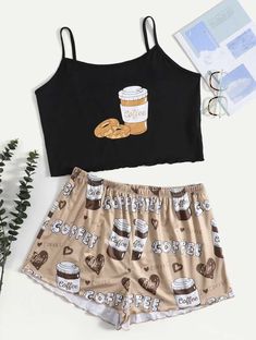 Cute Pj Outfits, Pijamas Women, Cute Skirt Outfits