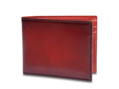 Smoked Red Loyalty Cards, Business Credit, Id Wallet, Loyalty Card, Leather Bifold Wallet, Wallet Fashion, Florence Italy, Classic Leather, Vegetable Tanned Leather