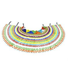 Upto 16" Beaded Bib Necklace, Bib Necklace, Beach Mat, Outdoor Blanket, Collar