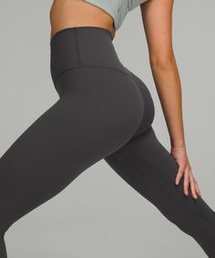 When feeling nothing is everything. The lululemon Align collection, powered by Nulu fabric, is so weightless and buttery soft, all you feel is your practice. Designed for Yoga. Full length intended to sit at ankle. Hidden waistband pocket fits a card or key, and won't get in your way. This collection's great for low-impact workouts like yoga, or whenever you want to feel really, really comfortable. 'Wash with like colours', 'Machine wash cold', 'Do not bleach', 'Tumble dry low', 'Do not iron', ' Align Leggings, Lululemon Align Leggings, Christmas Clothes, Feeling Nothing, Lightweight Pants, Running Workout, Low Impact Workout, Lululemon Align, High Rise Pants