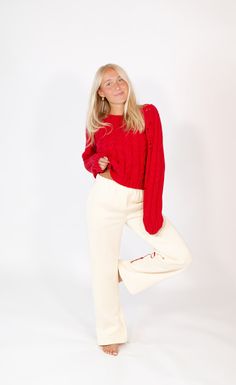 dd a playful twist to your loungewear with the Elie Bow Detail Sweats! These cozy cream joggers feature chic bow accents along the legs, blending comfort with a touch of elegance. Perfect for lounging at home or running errands in style, these sweats bring a unique, feminine vibe to your casual wardrobe. Key Features: Soft cream fabric for ultimate comfort Bow details along the legs for a stylish, standout look Elastic waistband and cuffs for a relaxed yet flattering fit Ideal for everyday wear, Running Errands, Blending